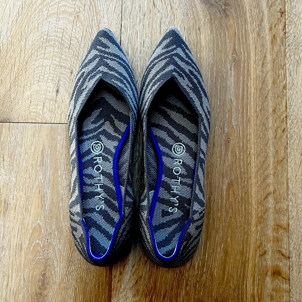 Rothy pointed toe flats size 8